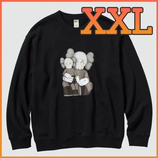 ユニクロ(UNIQLO)の新品 未開封 XXL ユニクロ カウズ スウェットシャツ KAWS Black(スウェット)