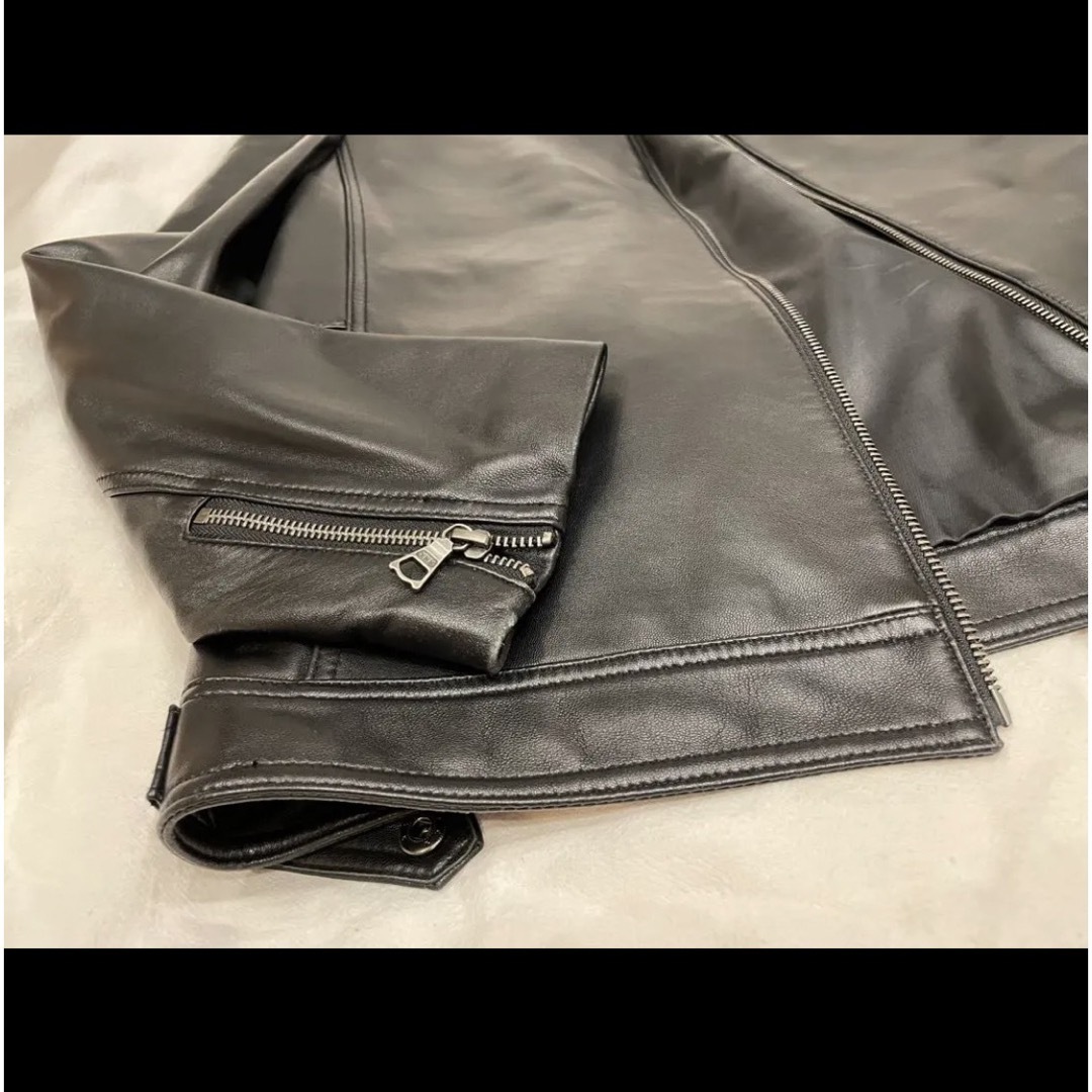 【美品】DUSEN KLEIN ライダースジャケット レザージャケット シングル