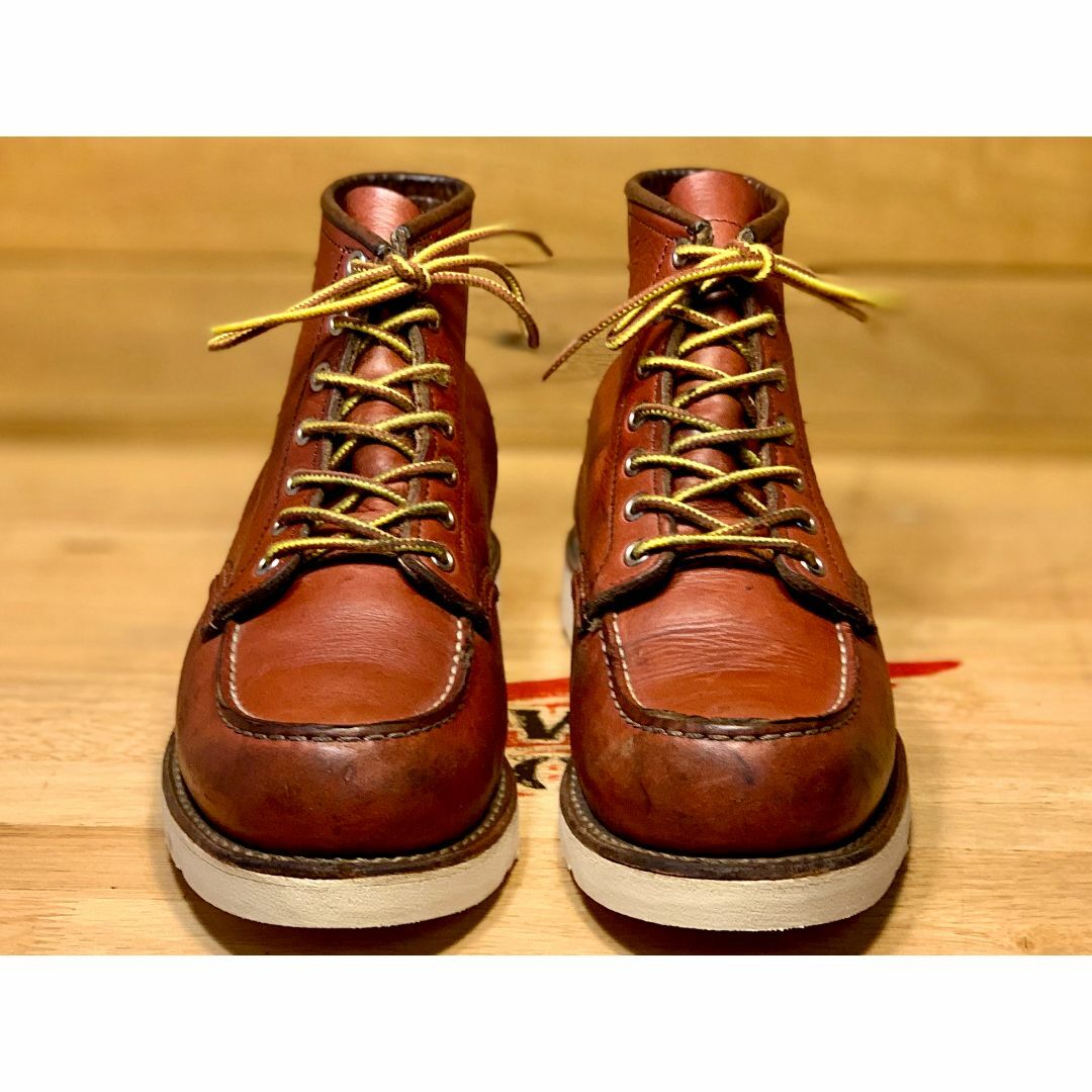 REDWING(レッドウィング)の9106中古8D／12年製レッドウィング赤茶アイリッシュセッタービブラムブーツ メンズの靴/シューズ(ブーツ)の商品写真