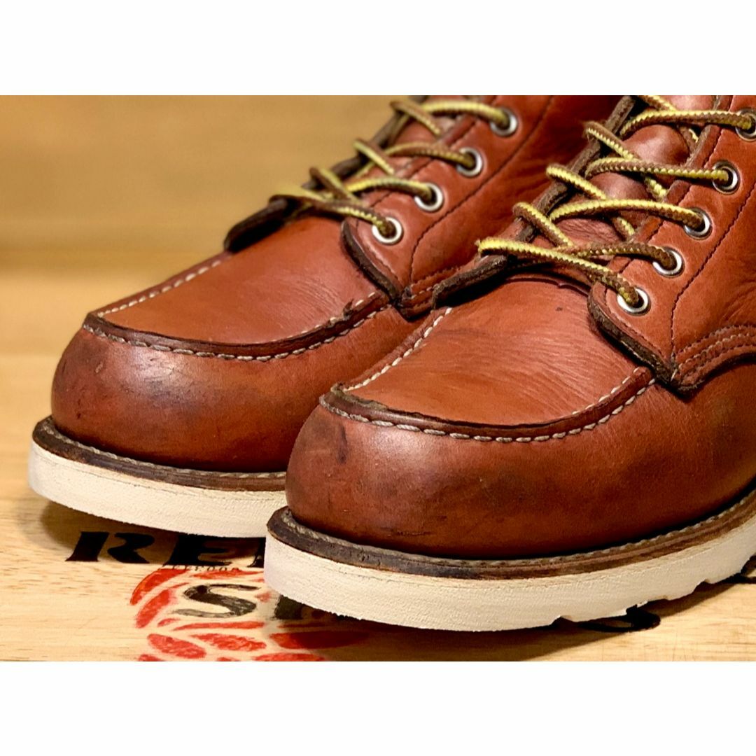 REDWING(レッドウィング)の9106中古8D／12年製レッドウィング赤茶アイリッシュセッタービブラムブーツ メンズの靴/シューズ(ブーツ)の商品写真