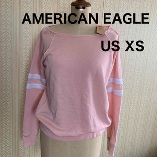 アメリカンイーグル(American Eagle)のタグ付★AMERICAN EAGLE薄手トレーナー★XSアメリカンイーグル(トレーナー/スウェット)