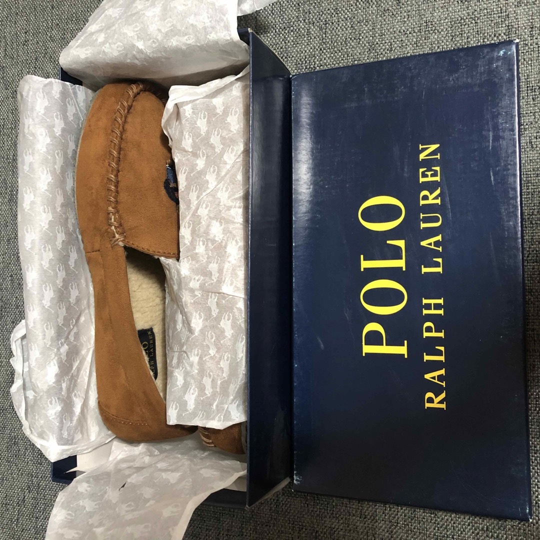 POLO RALPH LAUREN(ポロラルフローレン)のポロ　ラルフローレン  ポロベア　モカシン　US 9サイズ メンズの靴/シューズ(スリッポン/モカシン)の商品写真