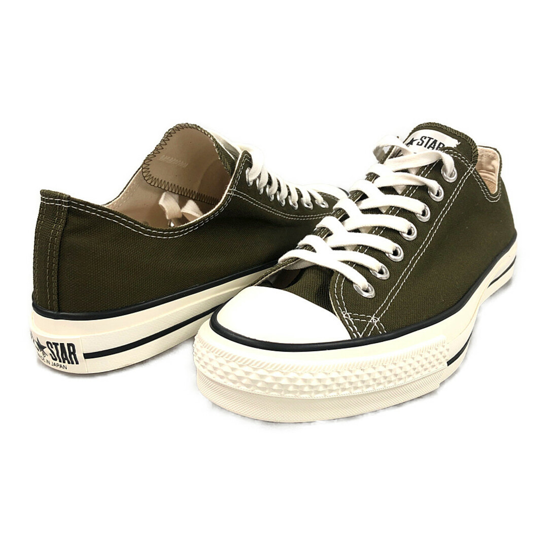 CONVERSE コンバース CANVAS AS J OX キャンバス オールスター シューズ MADE IN JAPAN 日本製 カーキ サイズUS8.5=27cm 正規品 / 31911