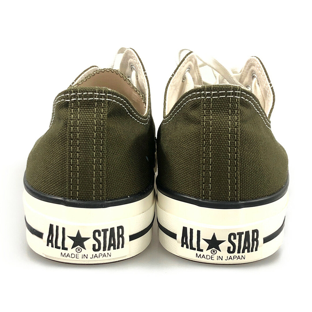 CONVERSE コンバース CANVAS AS J OX キャンバス オールスター シューズ MADE IN JAPAN 日本製 カーキ サイズUS8.5=27cm 正規品 / 31911