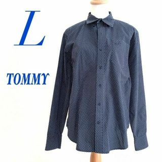 トミー(TOMMY)のTOMMY トミー　長袖シャツ　ドット　カジュアル　Lサイズ(シャツ)