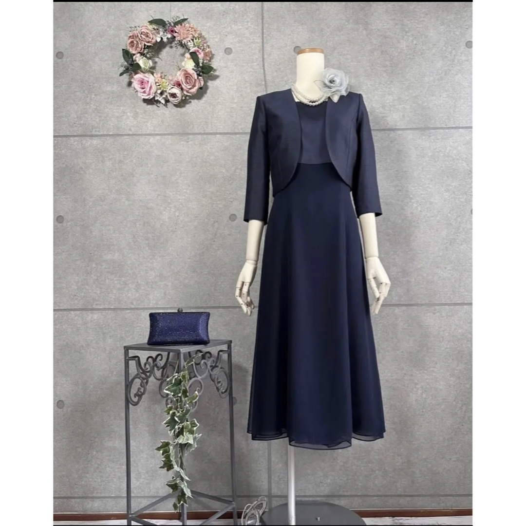未使用 ソワール ボレロ 脚長効果ワンピースのセットアップ 結婚式