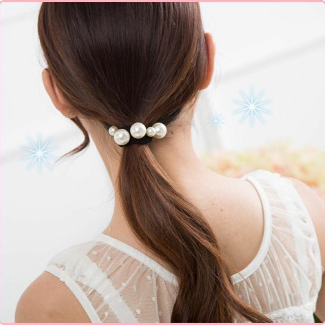 最大69%オフ! パール ヘアゴム パール大小 ヘアアレンジ アレンジ