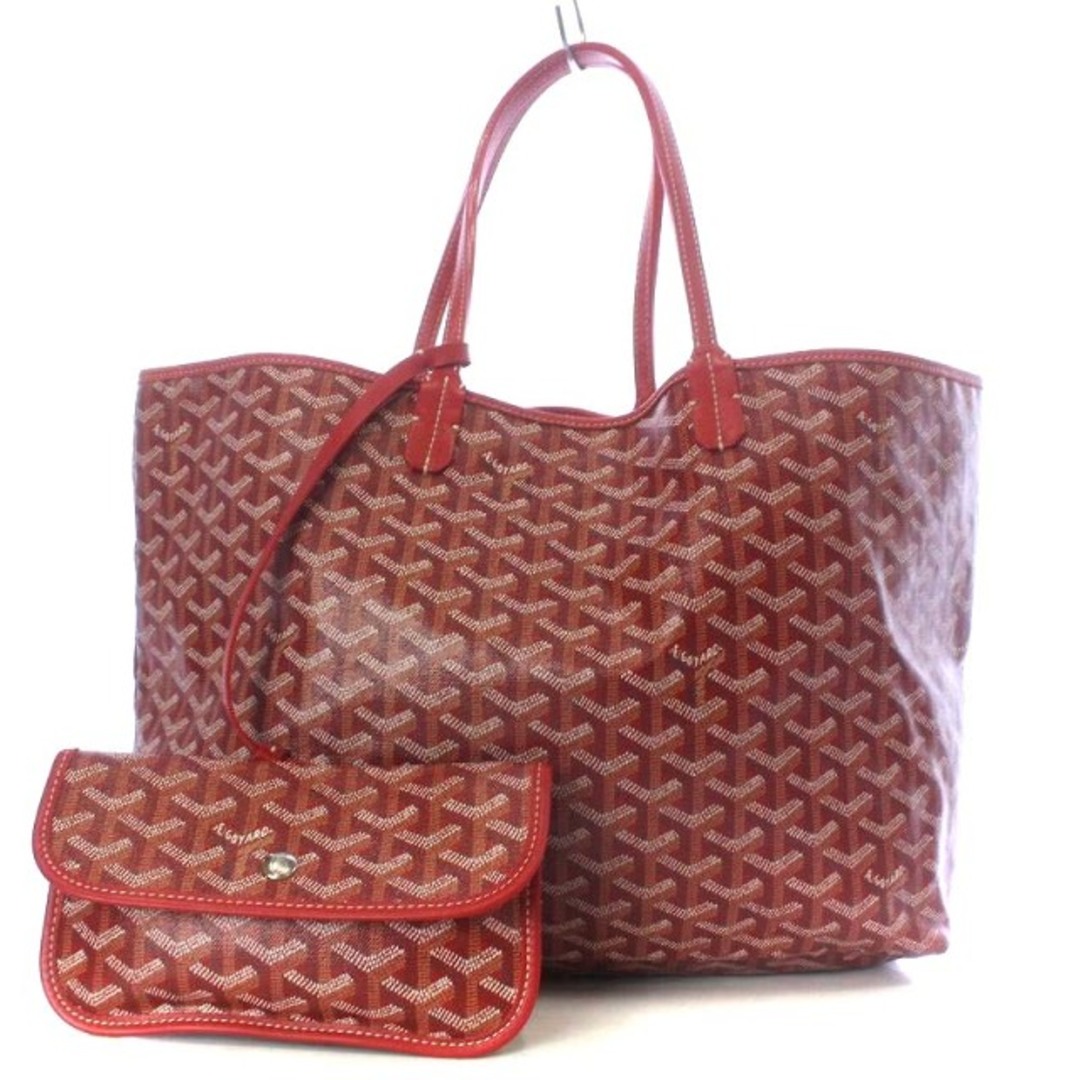 GOYARD(ゴヤール)のゴヤール サンルイPM トートバッグ ショルダーバッグ 総柄 PVC 赤 レディースのバッグ(トートバッグ)の商品写真