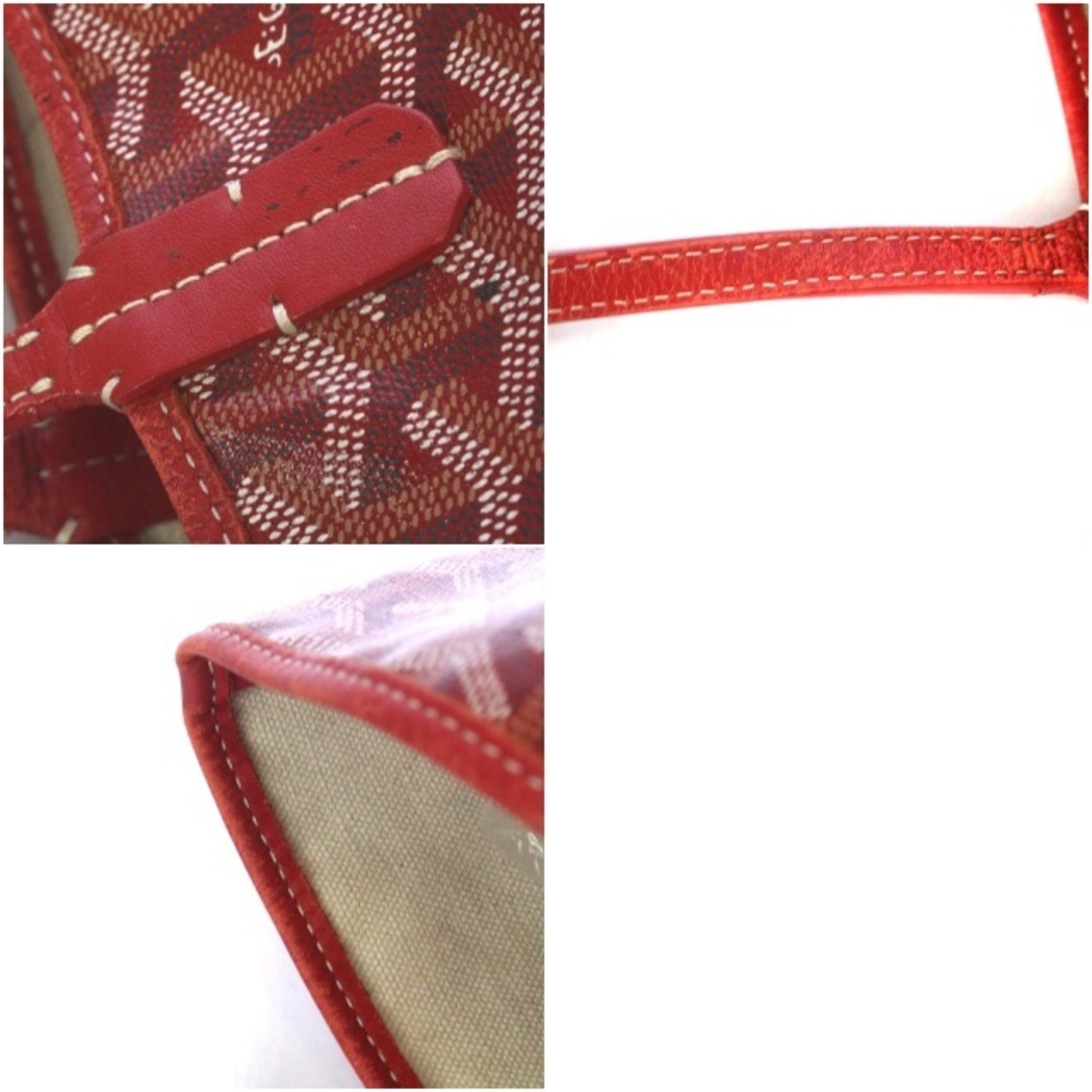GOYARD(ゴヤール)のゴヤール サンルイPM トートバッグ ショルダーバッグ 総柄 PVC 赤 レディースのバッグ(トートバッグ)の商品写真