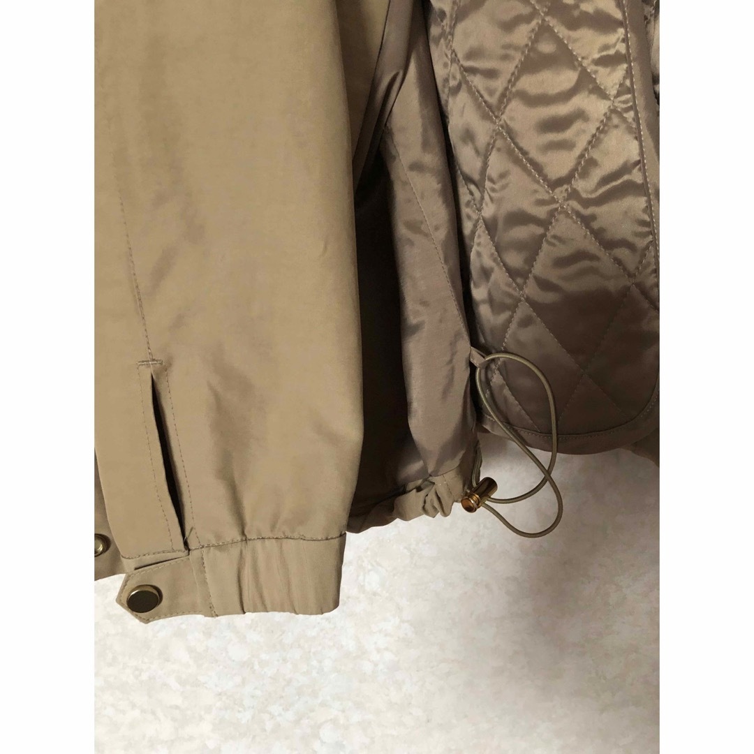 qualite カリテ N/Cブルゾン ライナー付き 36サイズ ベージュ - ブルゾン