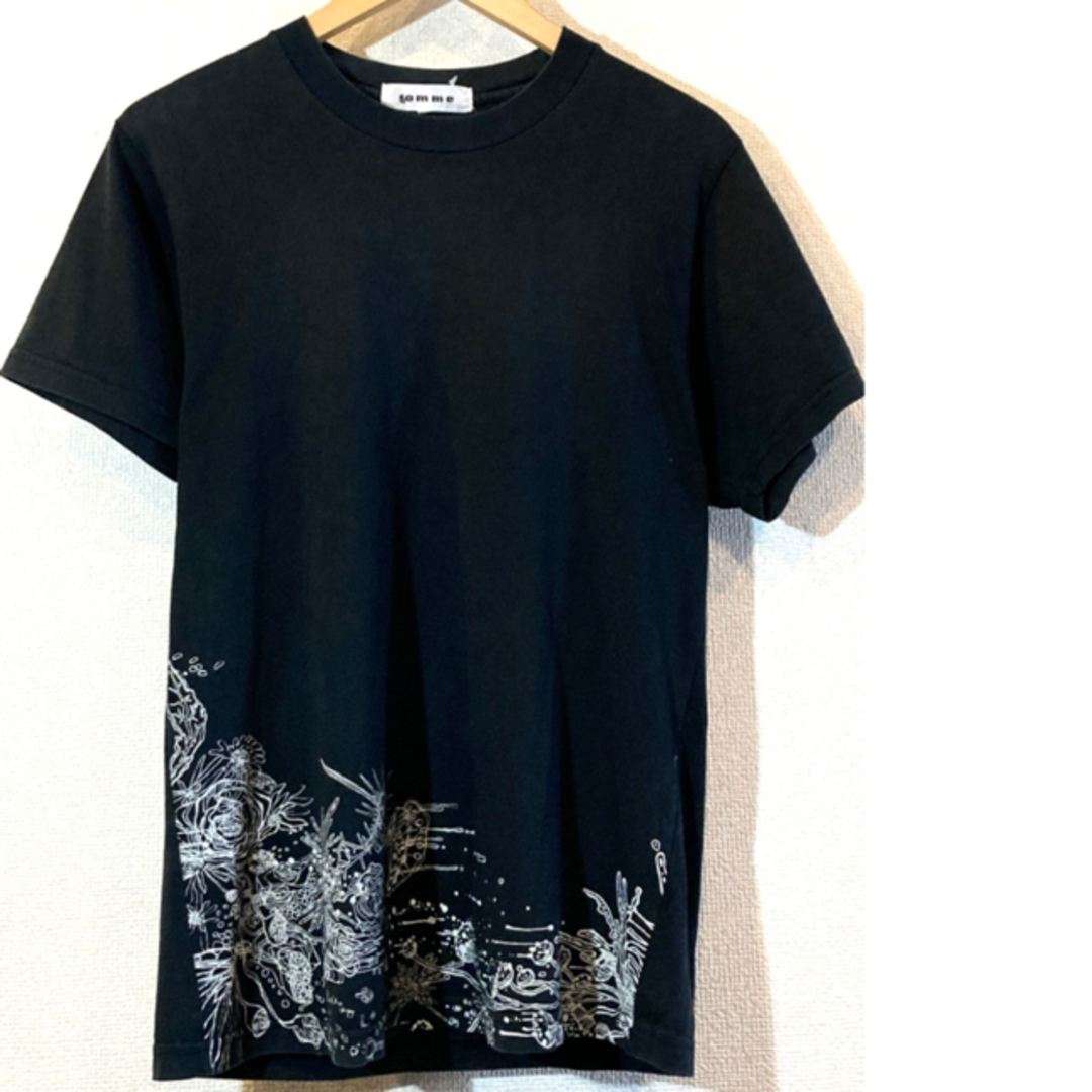 GOMME HOMME★Tシャツ★花柄★アートプリント★ゴムオム★定価2万円★黒 | フリマアプリ ラクマ
