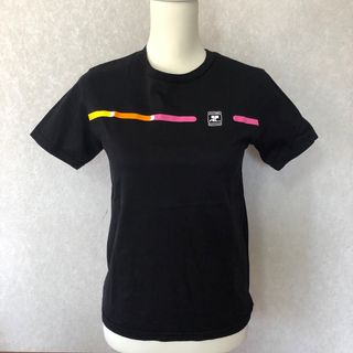 クレージュ(Courreges)の美品　クレージュ　黒　Tシャツ　半袖(Tシャツ(半袖/袖なし))