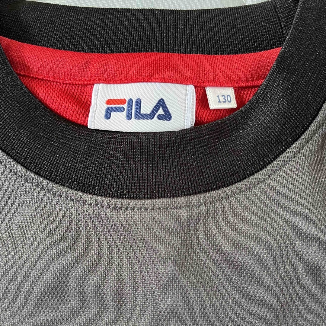 FILA(フィラ)の美品 フィラ タンクトップ130 キッズ/ベビー/マタニティのキッズ服男の子用(90cm~)(Tシャツ/カットソー)の商品写真