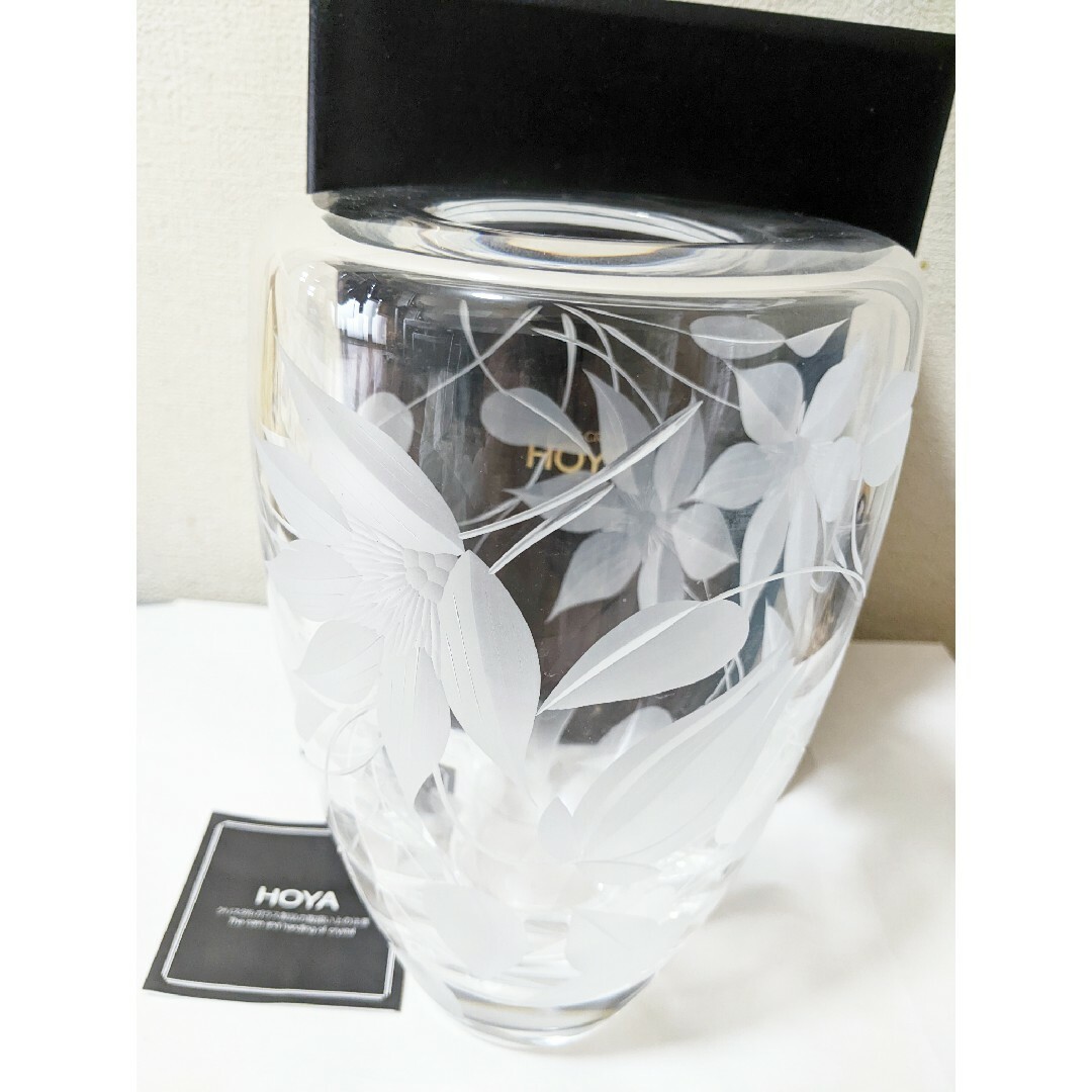 HOYA CRYSTAL ホヤ クリスタル 花瓶 フラワーベース - 花瓶・フラワー HOYA CRYSTAL ホヤ クリスタル 花瓶 フラワーベース - 花瓶・フラワー