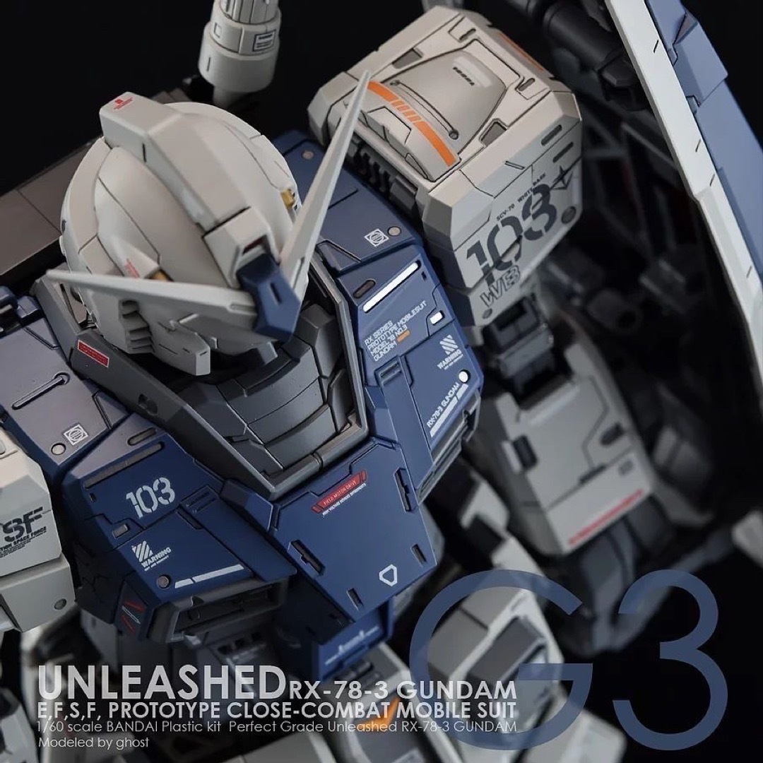 PG UNLEASHED 1/60 RX-78-3 G3ガンダム用水転写式デカーの通販 PG UNLEASHED 1/60 RX-78-3 G3ガンダム用水転写式デカーの通販