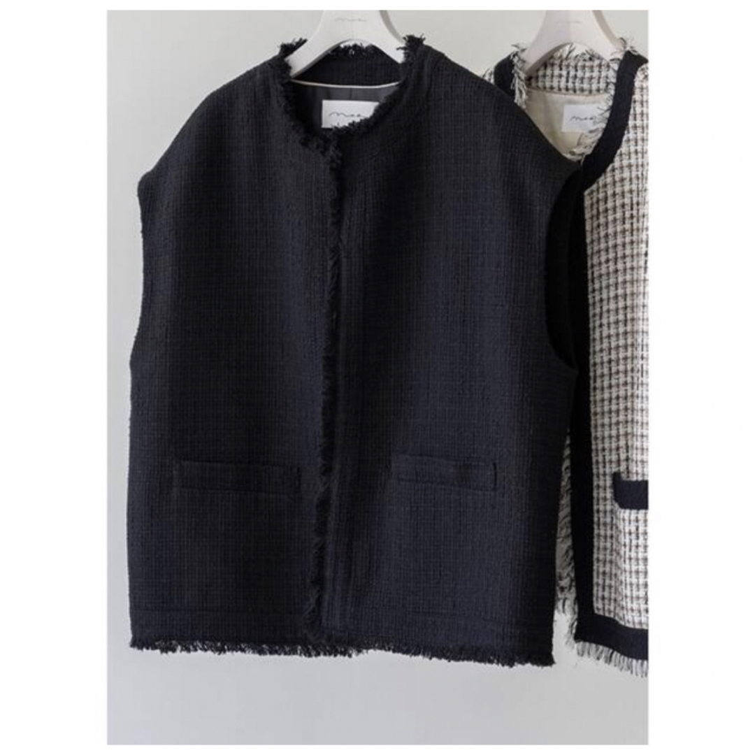 na.e ジレ　ツイードベスト　NOVEL TWEED VEST ナエ　nae