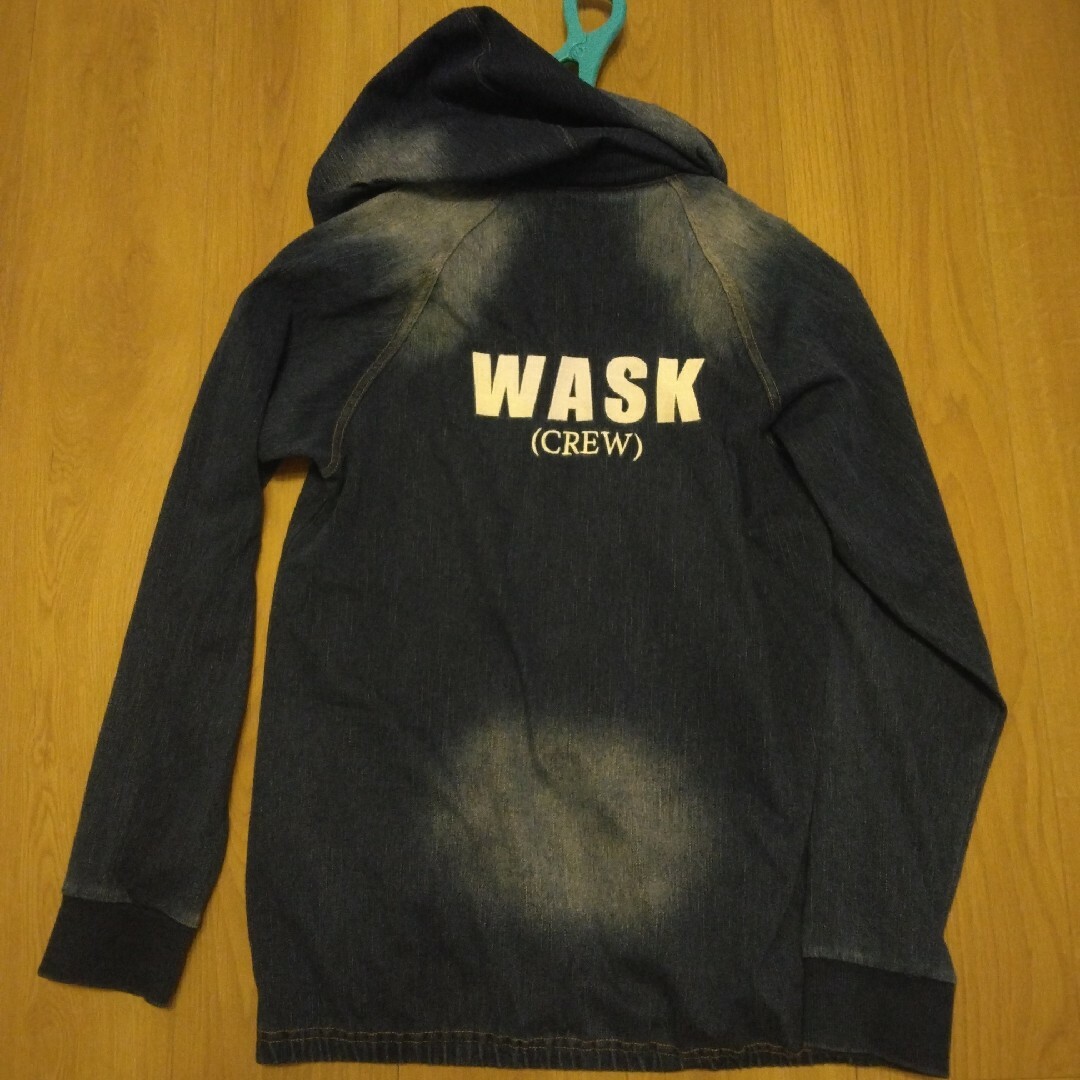 WASK(ワスク)のデニムストレッチ薄手パーカー　160　wask キッズ/ベビー/マタニティのキッズ服男の子用(90cm~)(ジャケット/上着)の商品写真