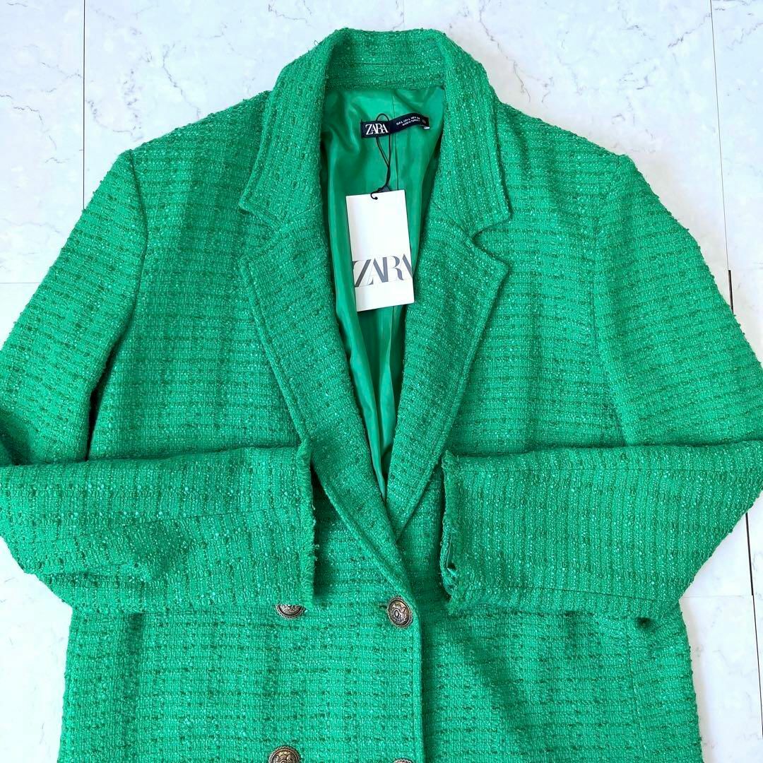 ZARA - 【下げ札付未使用品】ザラ zara コットンツイード ダブル ...