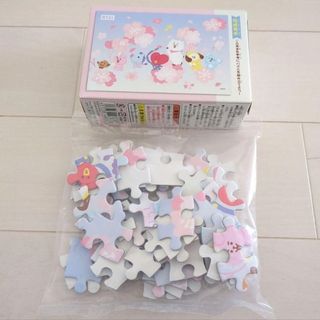 ビーティーイシビル(BT21)の新品☆食玩☆知育玩具☆BT21 パズルガム2（パズルピースのみ）/②桜モチーフ(キャラクターグッズ)