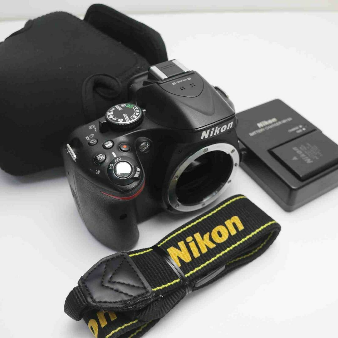 超美品 Nikon D5200 ブラック ボディ