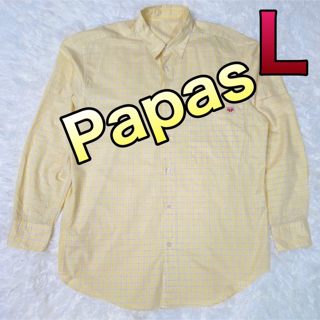 papas パパス 長袖メンズシャツ - シャツ