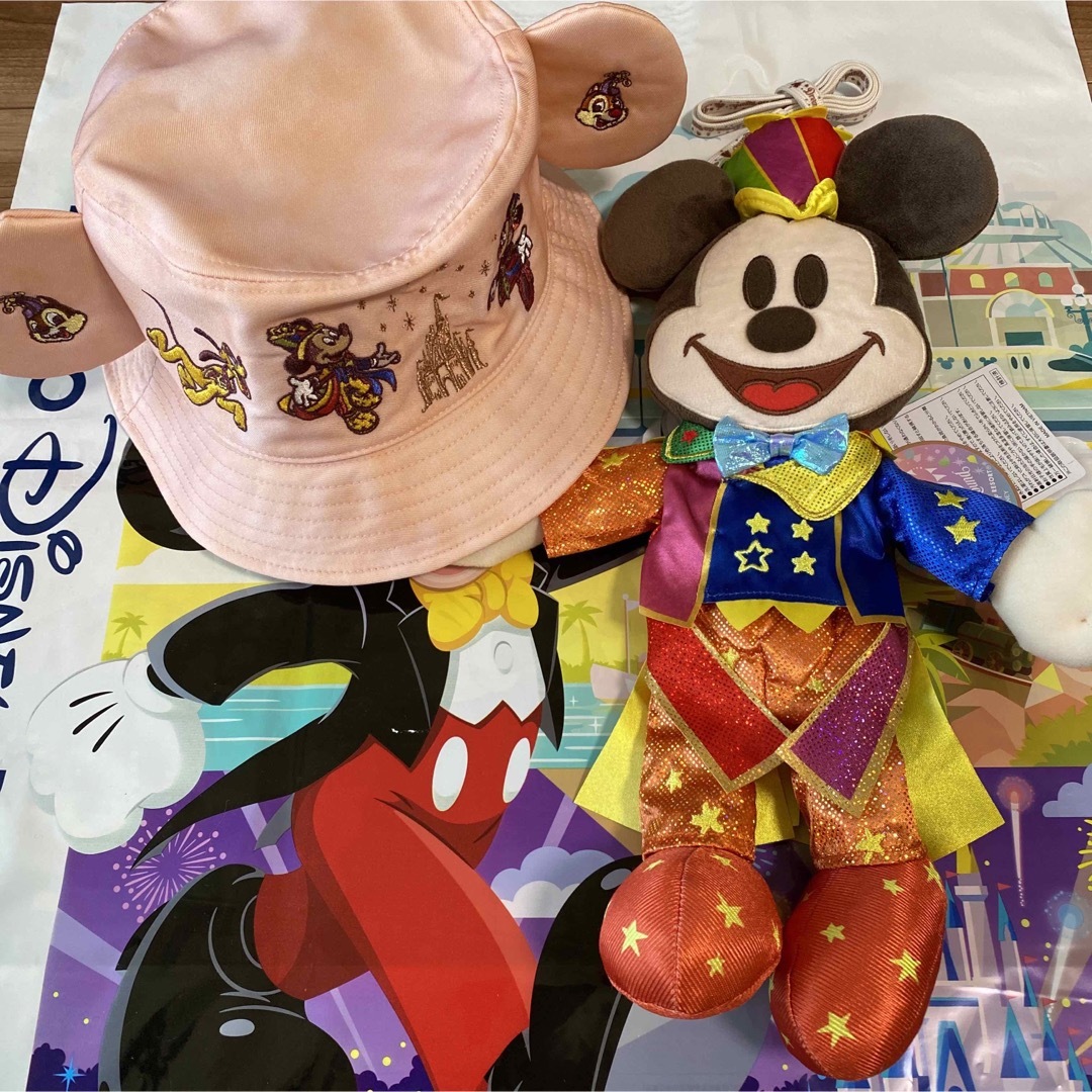 新品】ディズニー 40周年 ミッキー ショルダーバッグ ハット - ポーチ