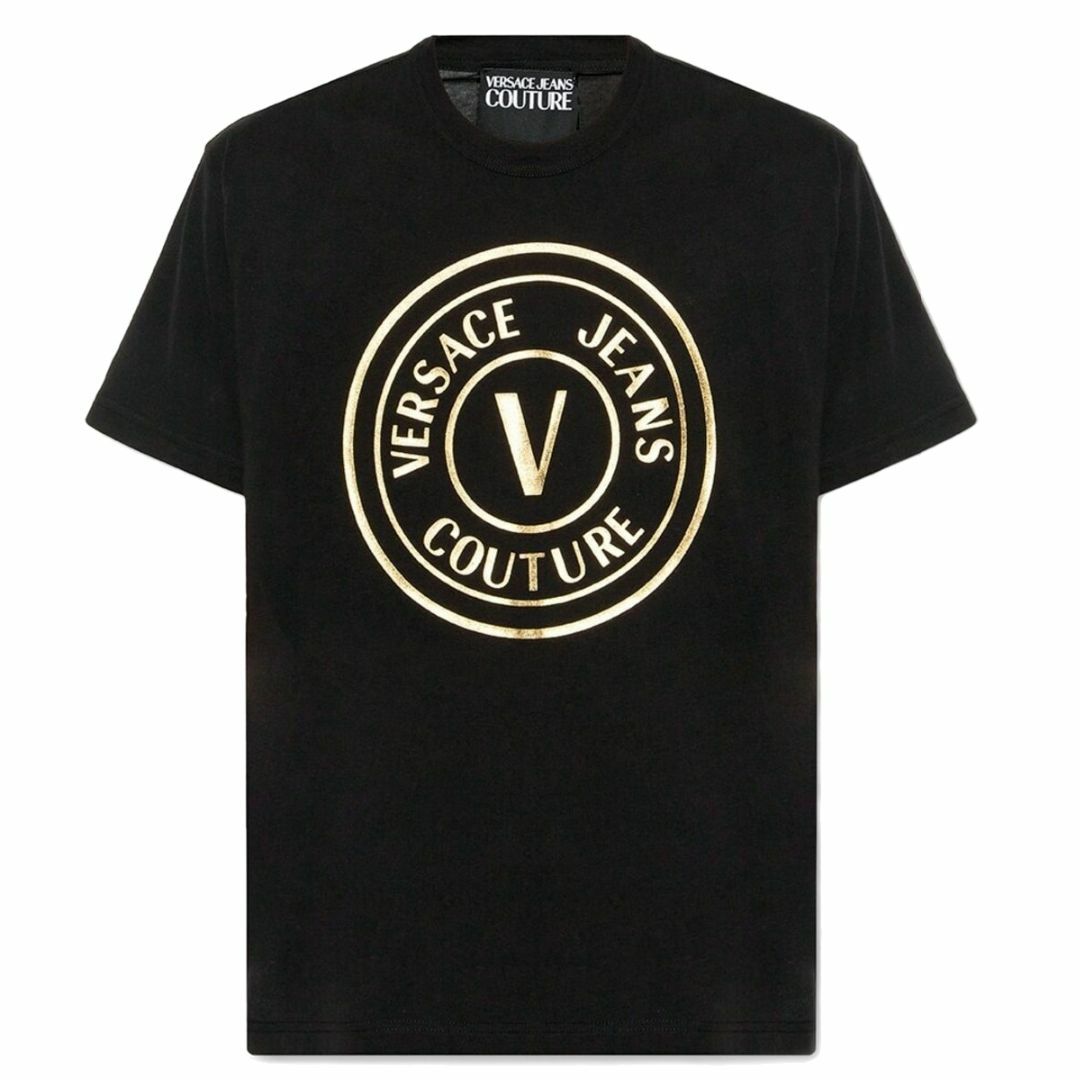 VERSACE(ヴェルサーチ)の送料無料 2 VERSACE JEANS COUTURE 74GAHT05 CJ00T ブラック Tシャツ カットソー 半袖 size XL メンズのトップス(Tシャツ/カットソー(半袖/袖なし))の商品写真