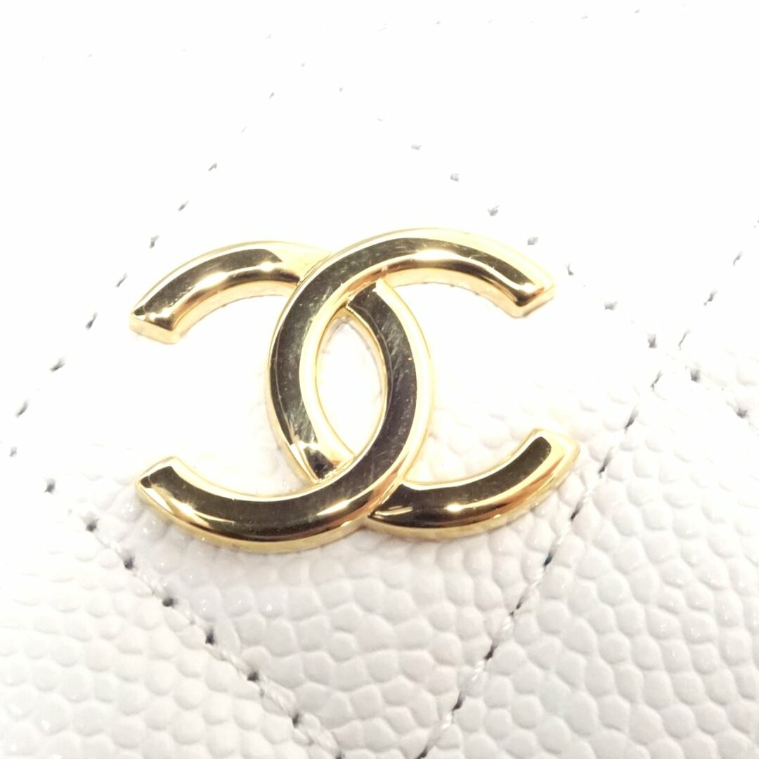 CHANEL シャネル ハート&スペード ジップコインパース マトラッセ AP3082 コインケース キャビアスキン ホワイト/083850 5