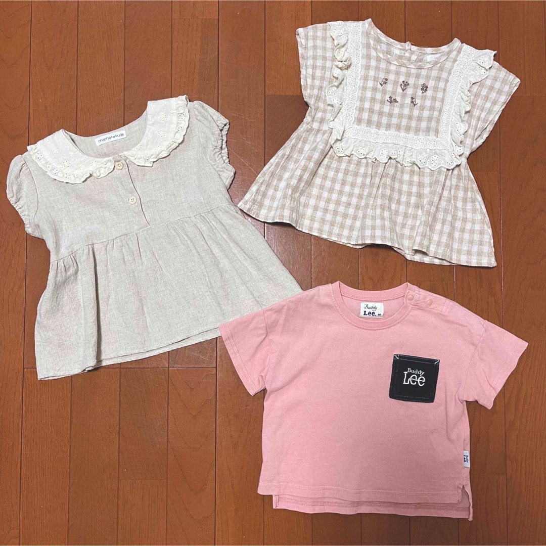 バースデイ(バースデイ)の子ども服まとめ売り⭐︎サイズ90 95 100⭐︎トップス6点 バースデイ他 キッズ/ベビー/マタニティのキッズ服女の子用(90cm~)(ブラウス)の商品写真