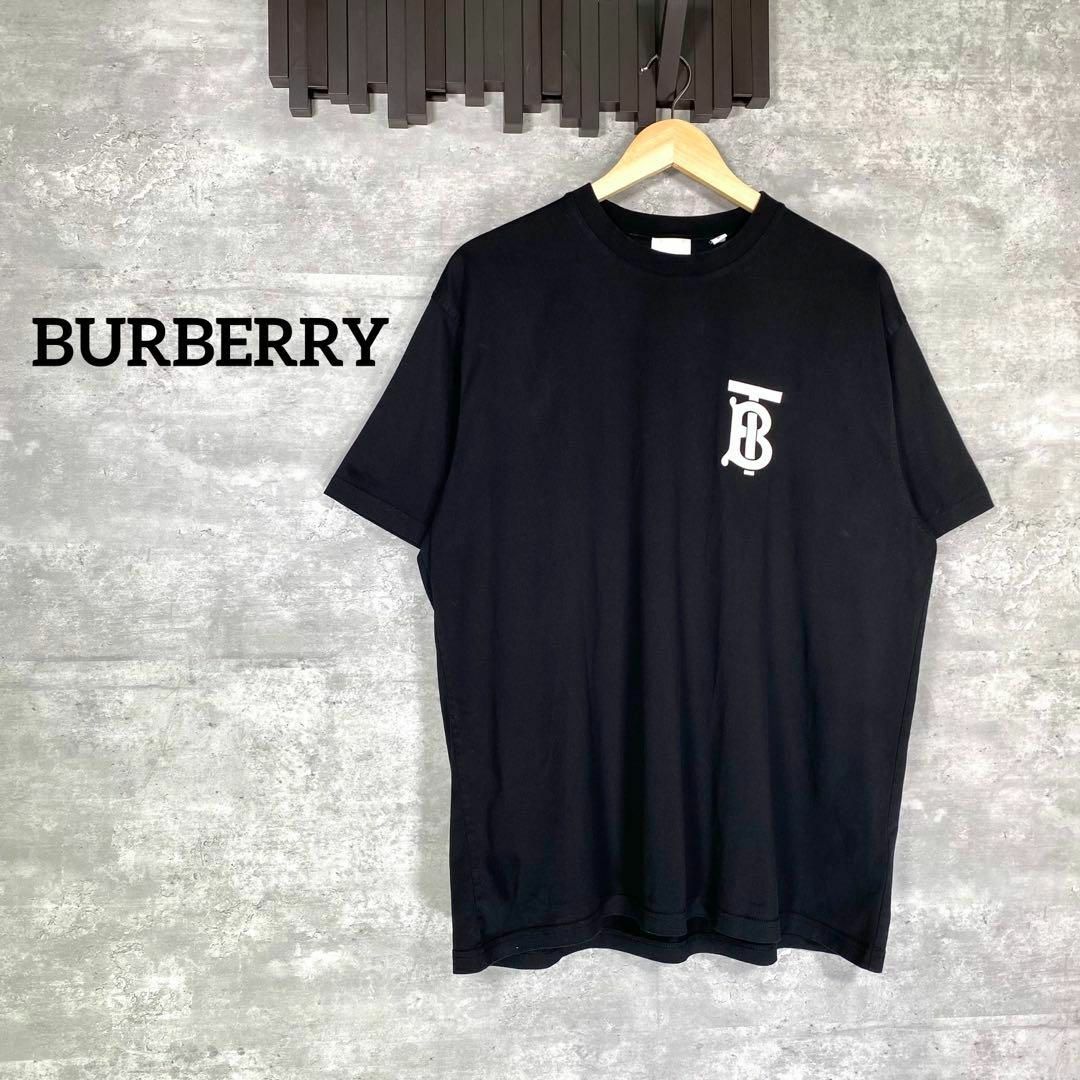 BURBERRY - 『BURBERRY』バーバリー (M) TBロゴオーバサイズTシャツの
