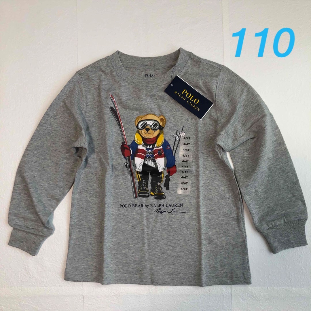 新作◇ラルフローレン スキーベア長袖Tシャツ グレー 4T/110 | フリマアプリ ラクマ