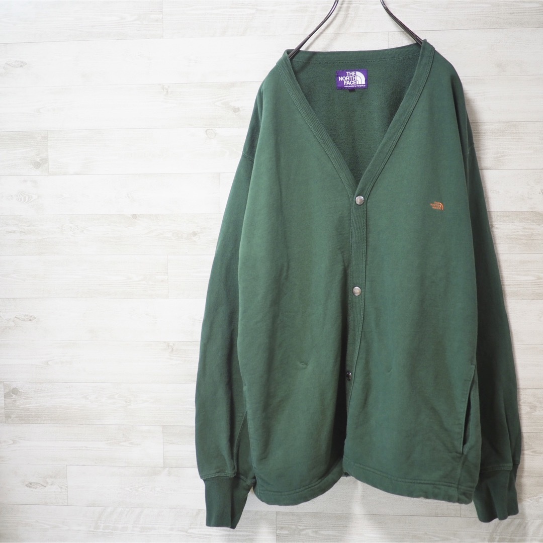 THE NORTH FACE(ザノースフェイス)のTNF Purple Label Sweat Cardigan-Green/M メンズのトップス(カーディガン)の商品写真