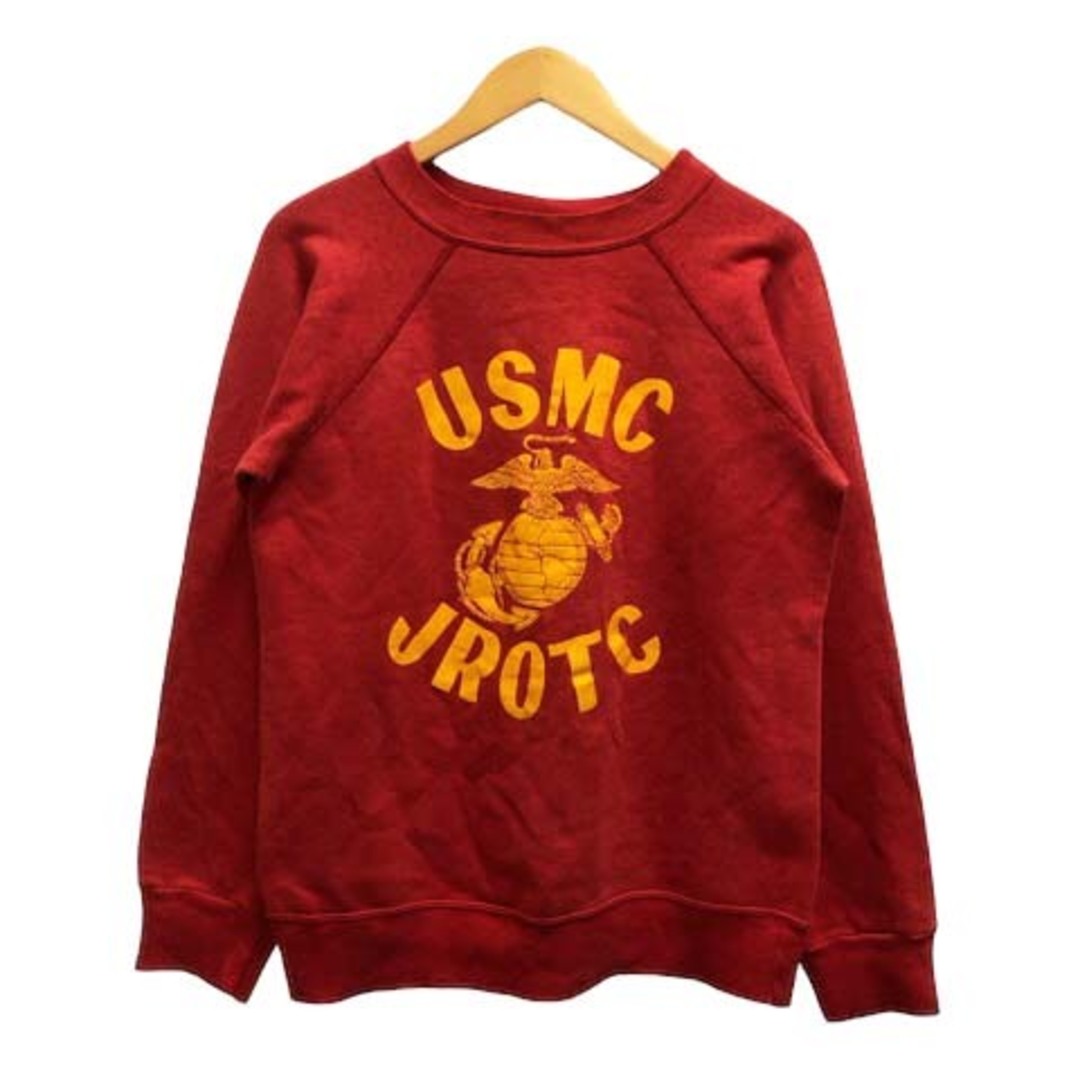 Champion(チャンピオン)のチャンピオン スウェット トレーナー USMC JROTC 80年代 S 赤 黄 メンズのトップス(その他)の商品写真