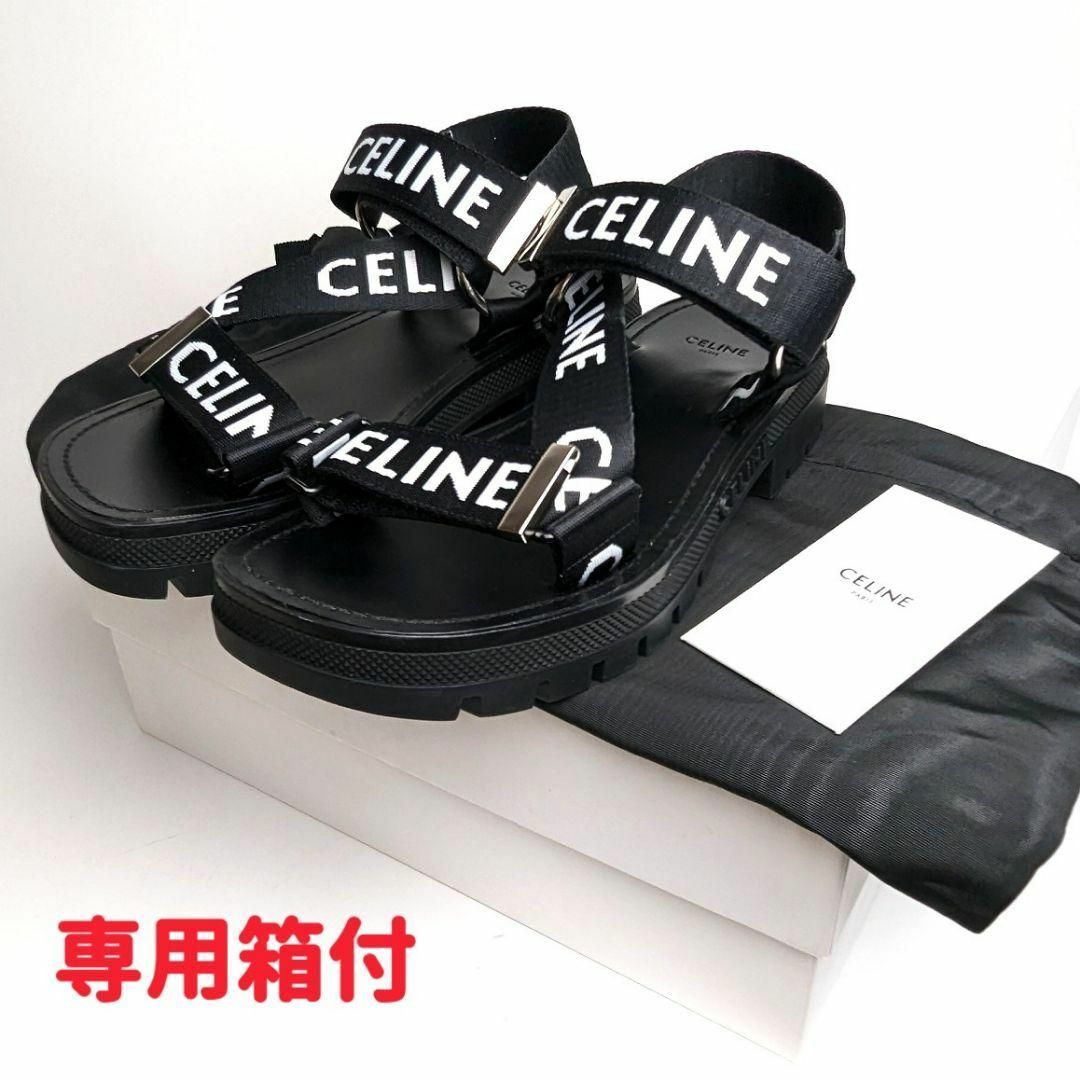 celine(セリーヌ)の今週のお買い得さん⭐セリーヌ　CELINE レオ ストラッピーサンダル　36 レディースの靴/シューズ(サンダル)の商品写真