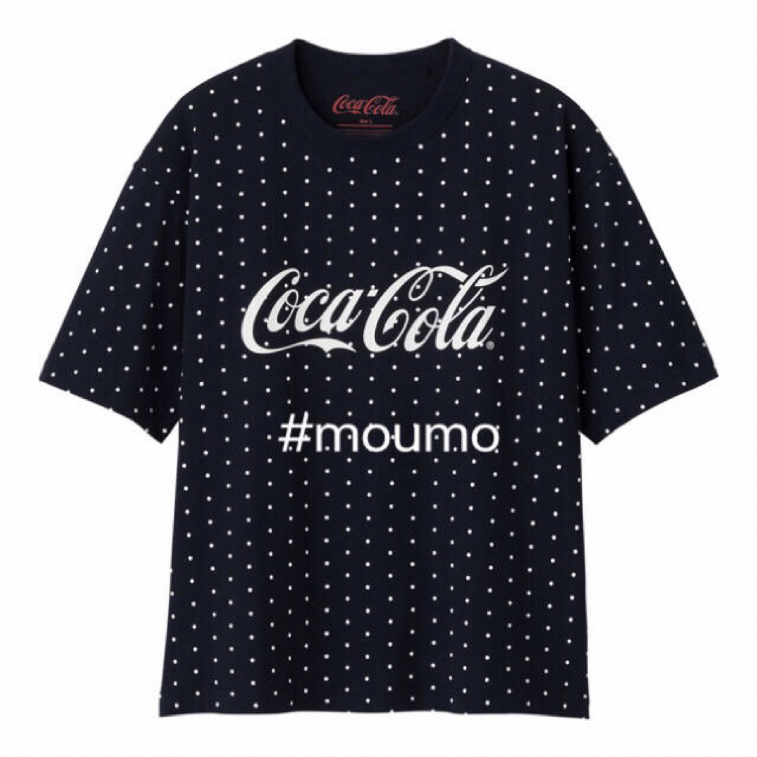 コカ・コーラ(コカコーラ)の●値下不可●GU×Coca Cola Tシャツ ネイビー×ホワイト Mサイズ メンズのトップス(Tシャツ/カットソー(半袖/袖なし))の商品写真