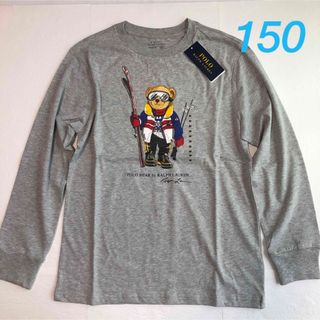 ポロラルフローレン(POLO RALPH LAUREN)の新作◇ラルフローレン スキーベア長袖Tシャツ グレー M/150(Tシャツ/カットソー)