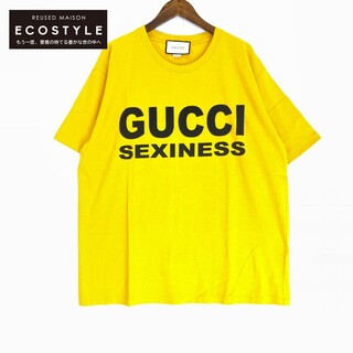 グッチ(Gucci)のグッチ 616036 イエロー コットン SEXINESS Tシャツ XL(その他)