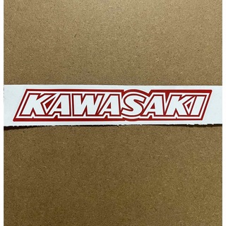 Kawasaki カワサキ　カッティングステッカー　旧車　重ね貼り【赤、白】(ステッカー)