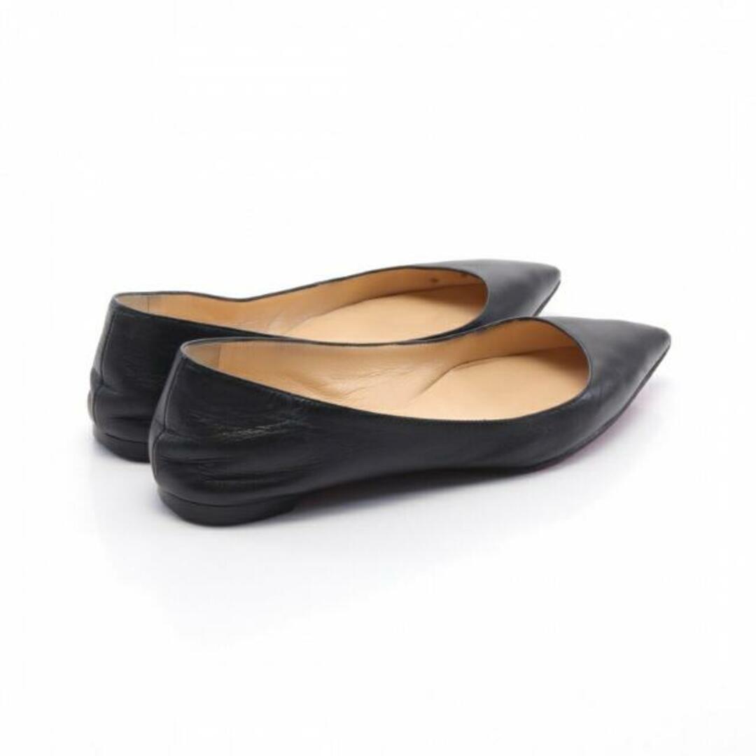 Christian Louboutin - フラットシューズ レザー ブラック ポイン