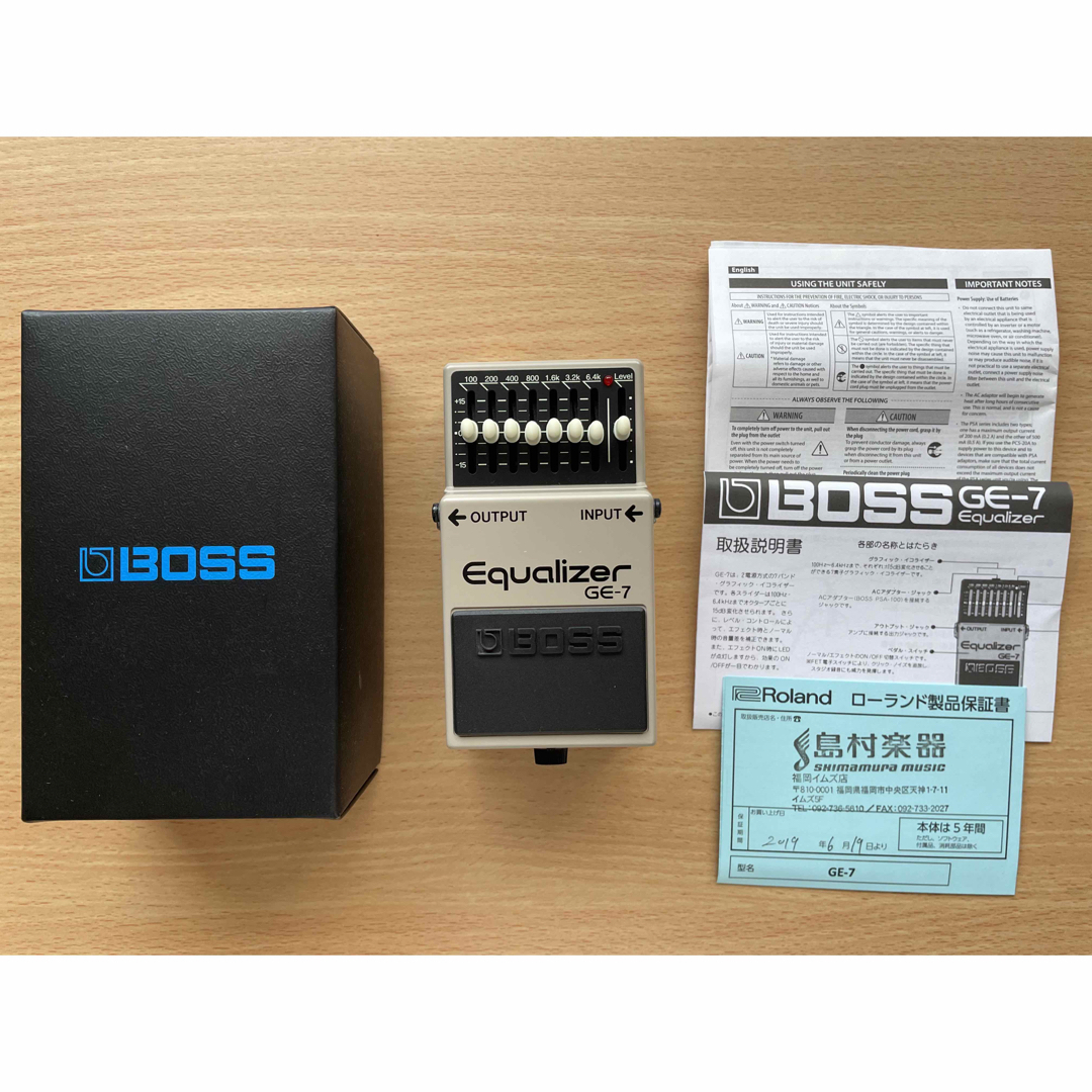 BOSS(ボス)のBOSS GE7（ギター用エフェクター、グラフィックイコライザー） 楽器のギター(エフェクター)の商品写真