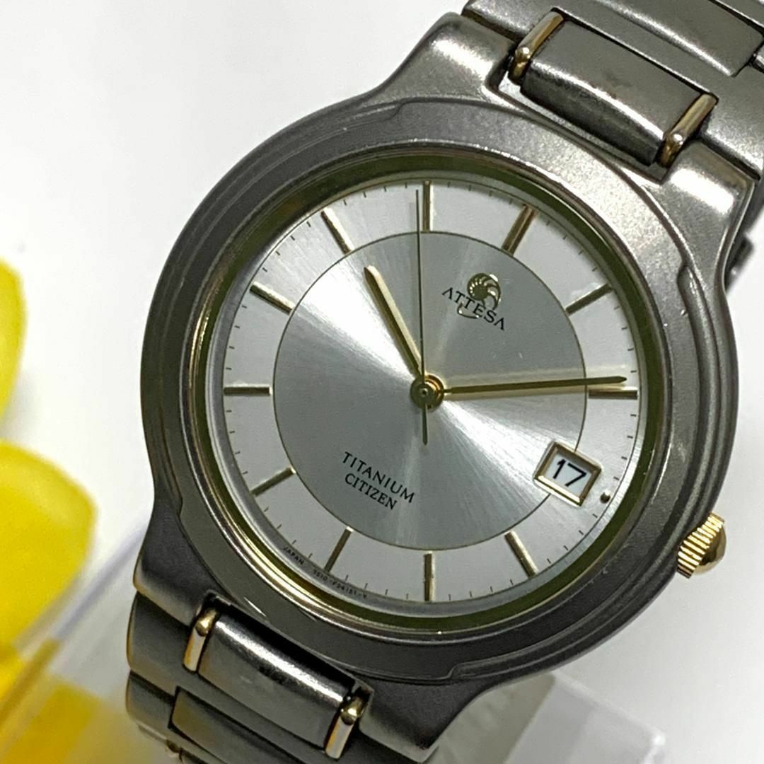 655 CITIZEN ATTESA メンズ 腕時計 クオーツ 電池交換済