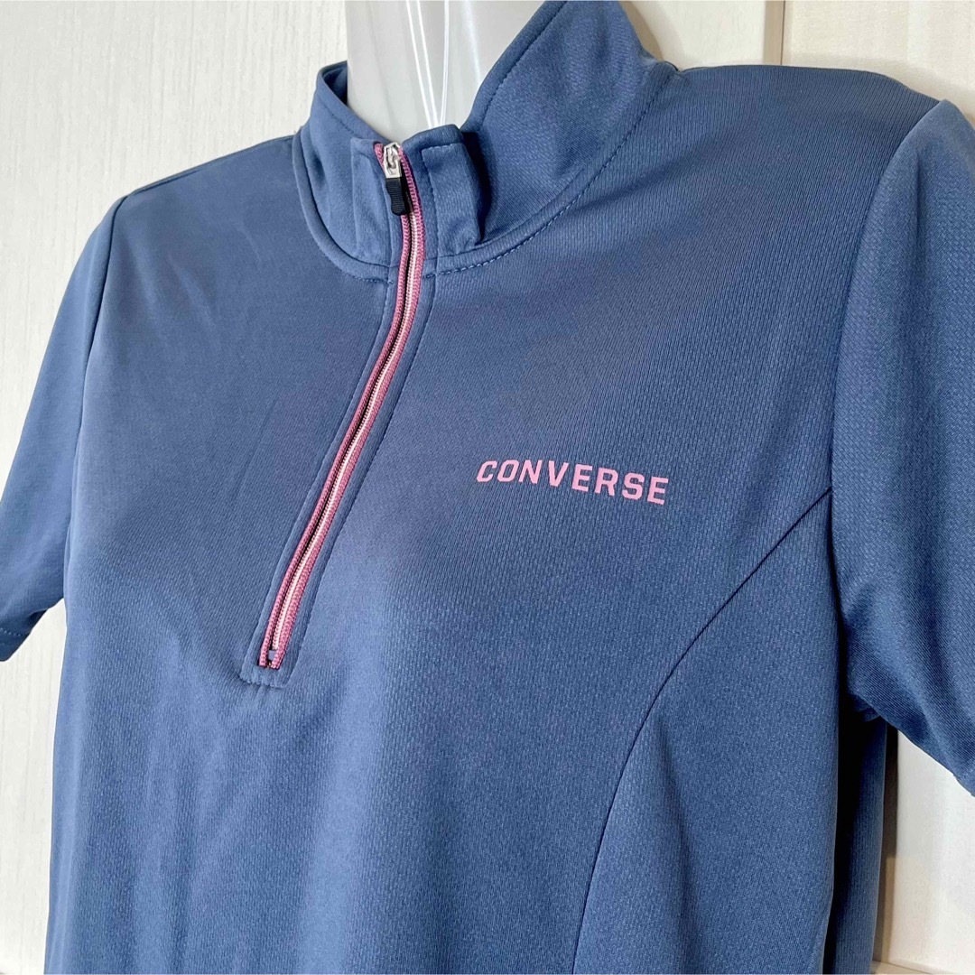 CONVERSE(コンバース)のconverse コンバース M 半袖 ウェア ジップ スポーツ/アウトドアのランニング(ウェア)の商品写真