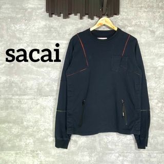 Sacai ファスナー付きカットソー/Tシャツ