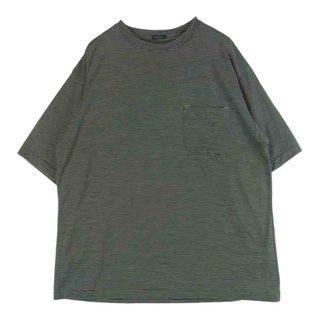 COMOLI - COMOLI コモリ 23SS X01-05013 サマーウール 天竺 ボーダー
