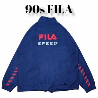 2000年代～ カナダ製 FILA フィラ プルオーバー フリースジャケット 防寒  テック系 パープル (メンズ XL)   N6279