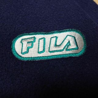 90s FILA SPEED　ビッグロゴ刺繍　フリースジャケット　　フィラ