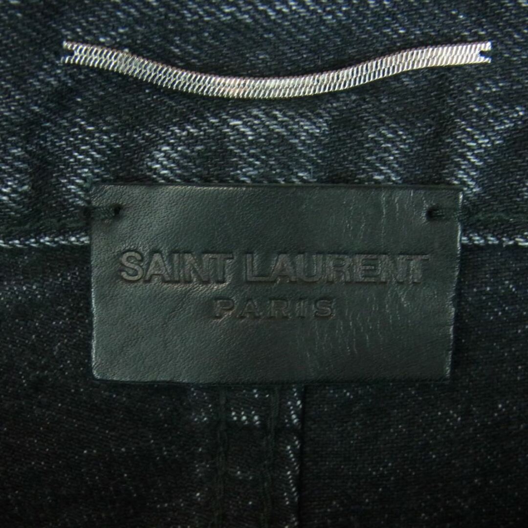 Saint Laurent(サンローラン)のSAINT LAURENT サンローラン 500779 デストロイ加工 クラッシュ ダメージ スニキー デニム パンツ ブラック系 DEEP DARK BLACK 30【美品】【中古】 メンズのパンツ(デニム/ジーンズ)の商品写真