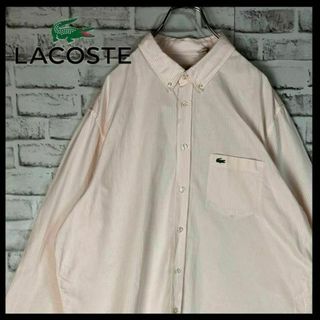 ラコステ(LACOSTE)の【人気春物パステルカラー】ラコステ⭐︎ストライプシャツ長袖　2XL　M77(シャツ)