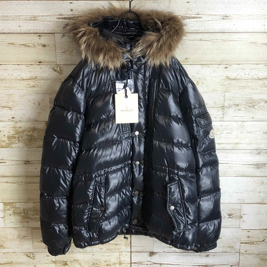 MONCLER - MONCLER モンクレール ダウンジャケット ファー付き パッチ