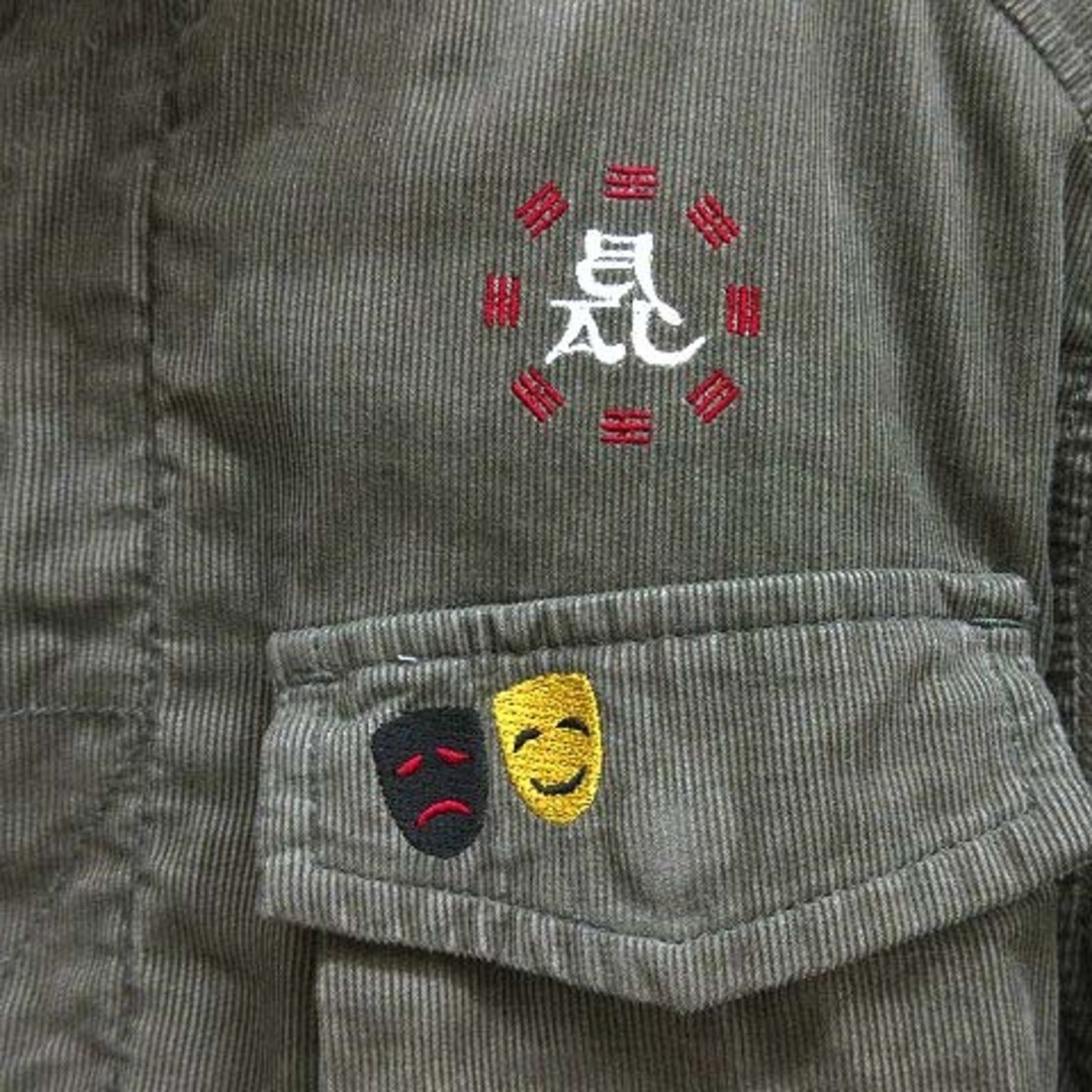 BAL(バル)のバル bal 刺繍 コーデュロイ ジャケット ブルゾン ライナー付き カーキ M メンズのジャケット/アウター(ブルゾン)の商品写真